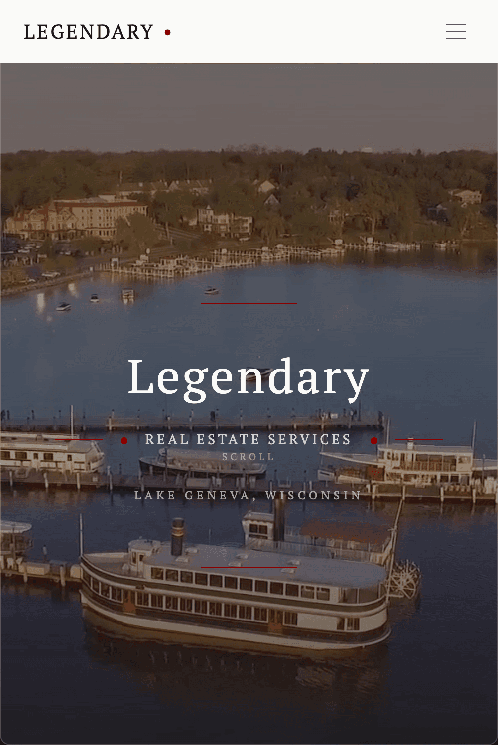 Luxury condo website on desktop — high-rise brokerage presentation