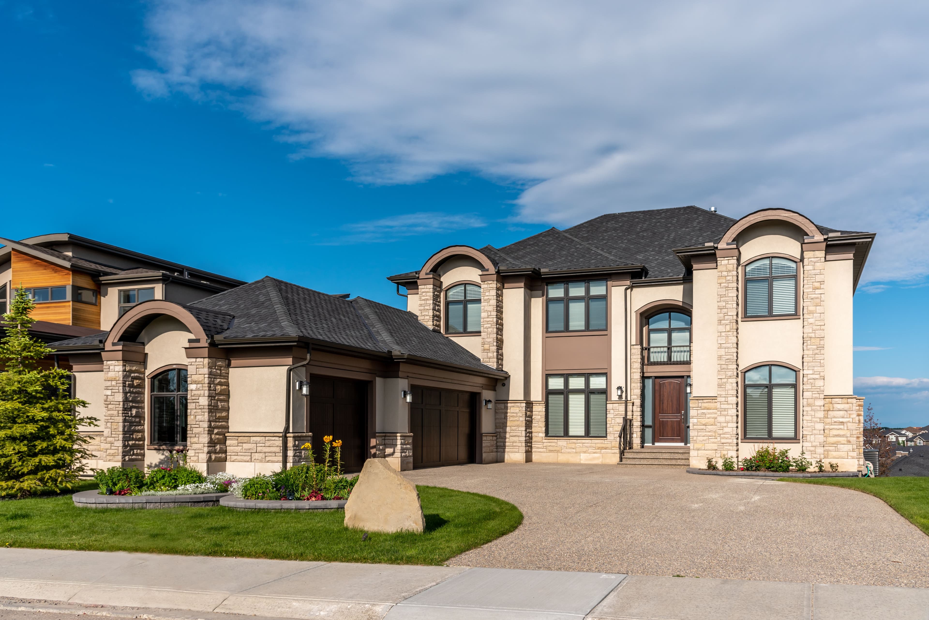 A Suburban Luxury Home In A North American City.