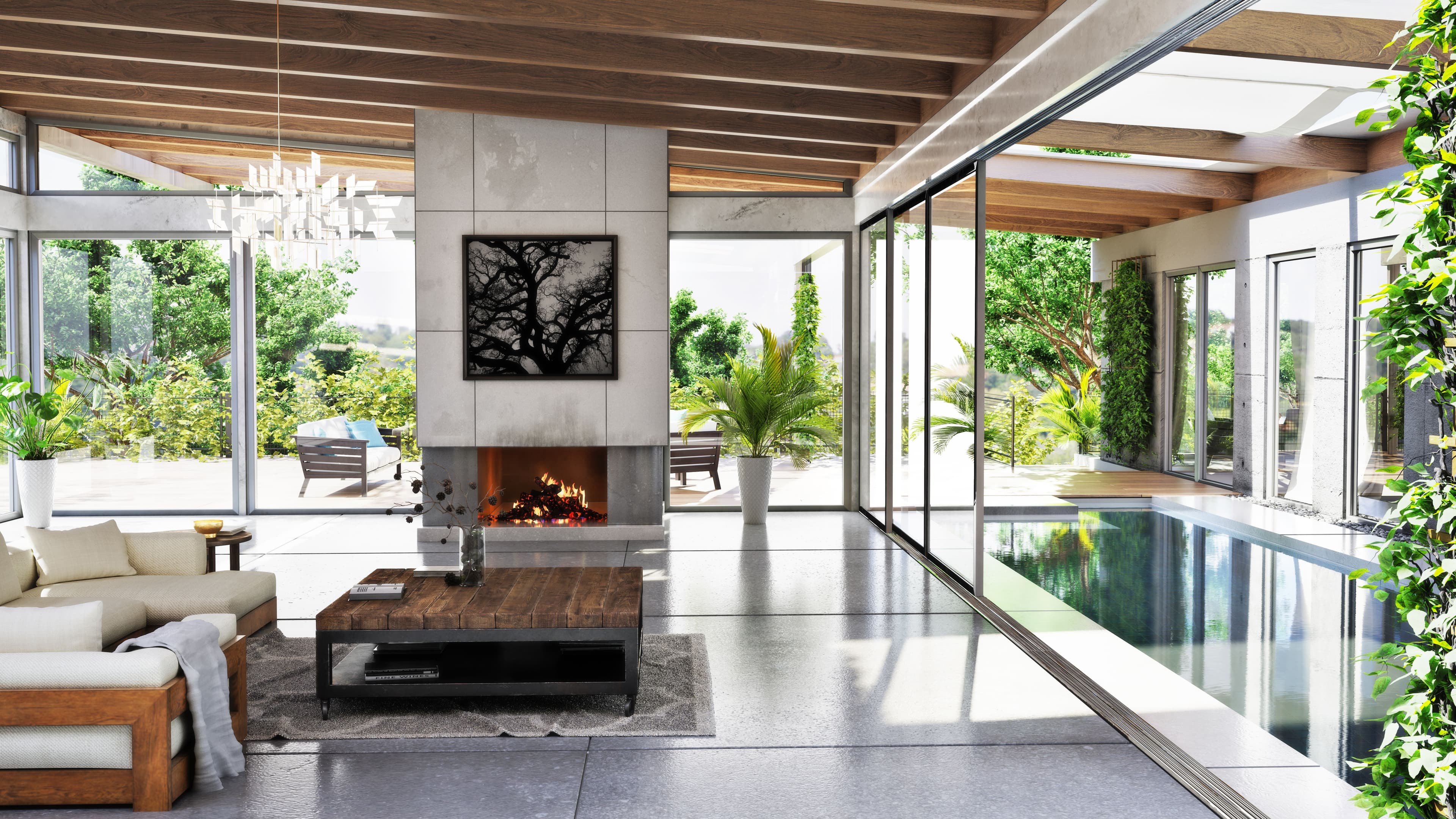 Outdoor pool from Envato