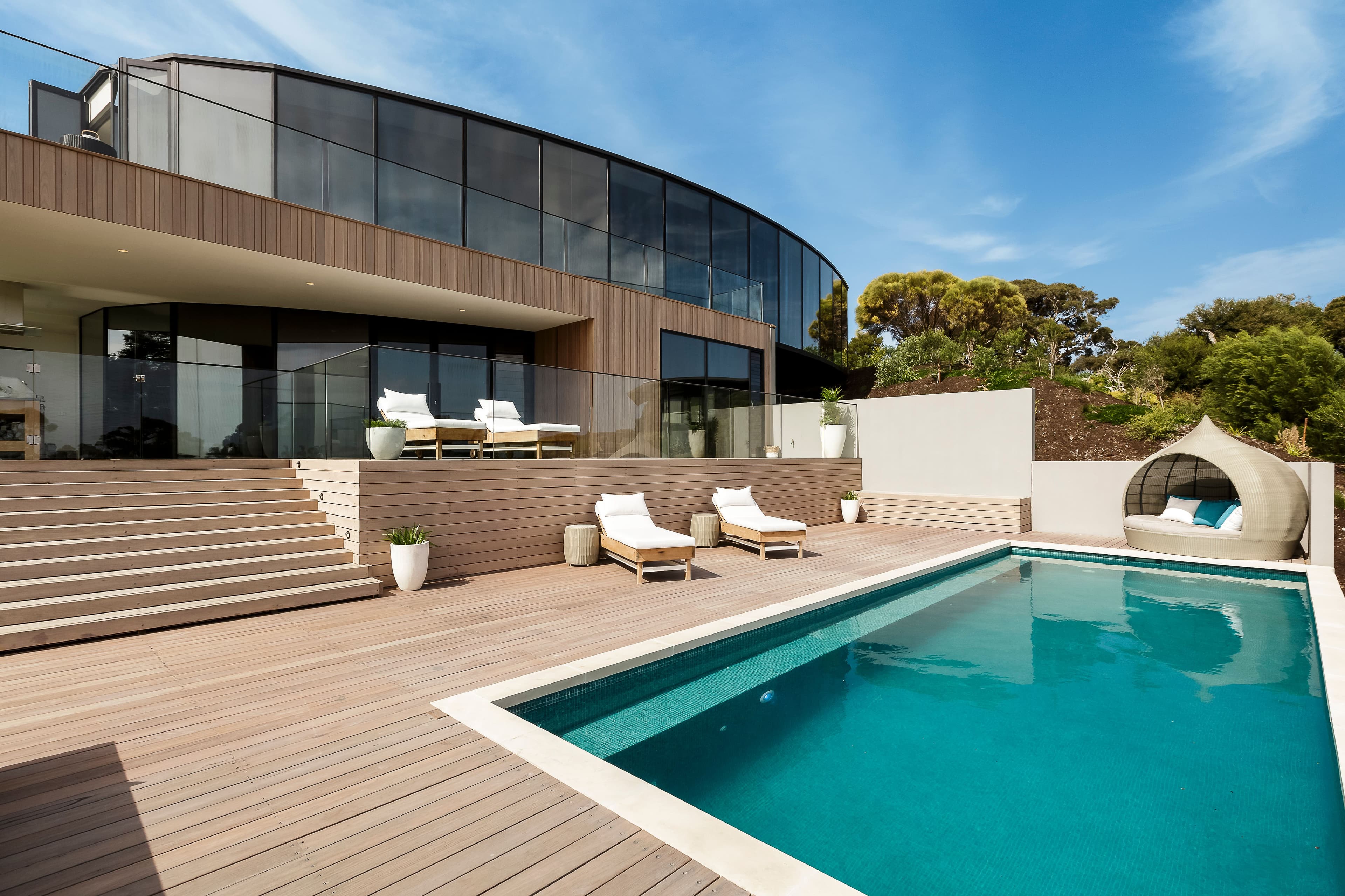 Modern Home with Luxurious Outdoor Swimming Pool